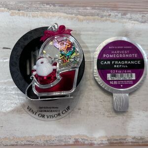 Bath and Body Works Santa Sleigh Car Visor Clip Vent Clip